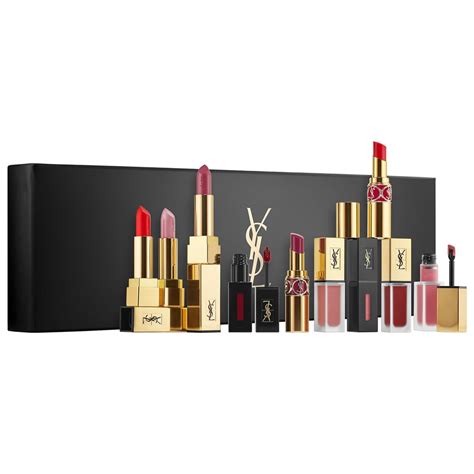 ysl 6 lipstick and perfume set|ysl lipstick best selling color.